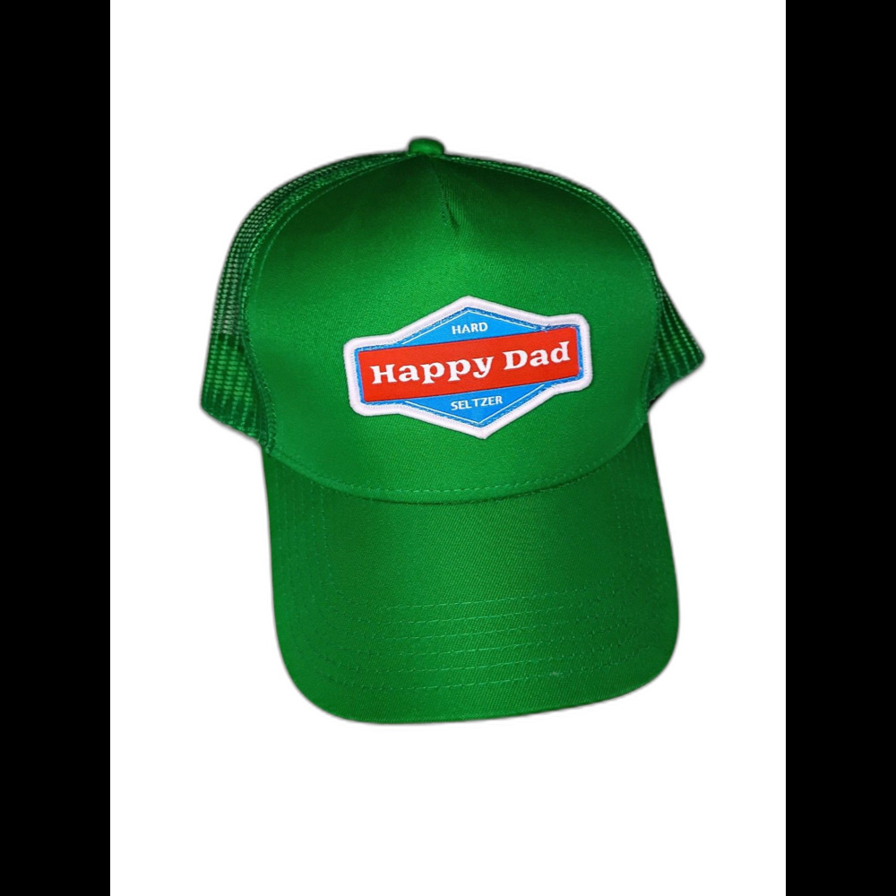Happy Dad Hard Seltzer Green Trucker Hat